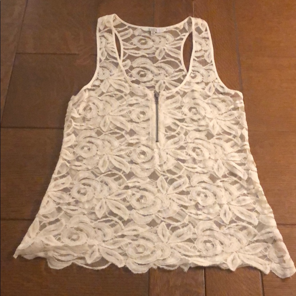 Summer floral lace  tank top